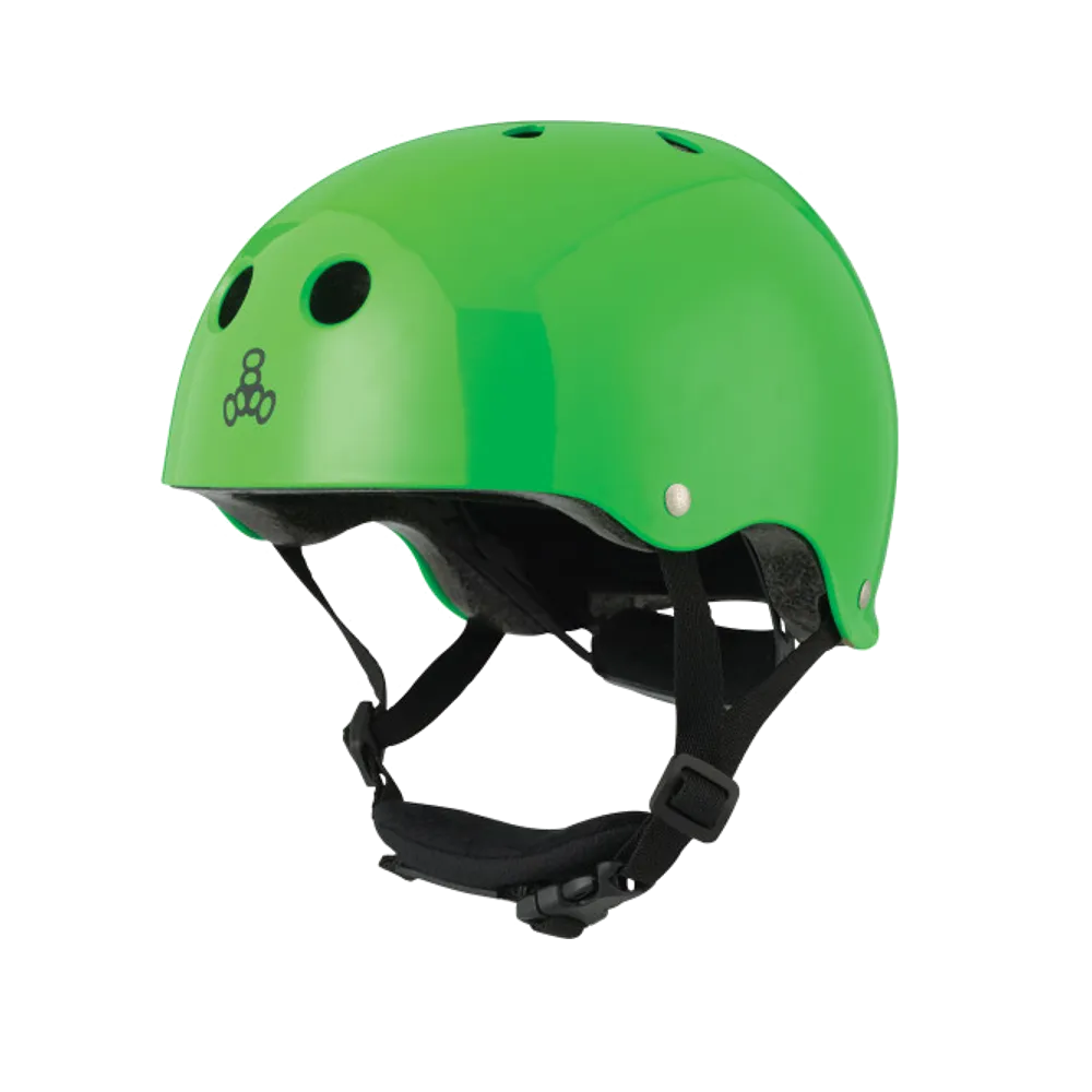 Triple 8 Lil 8 Dual Certified Helmet - Green Gloss