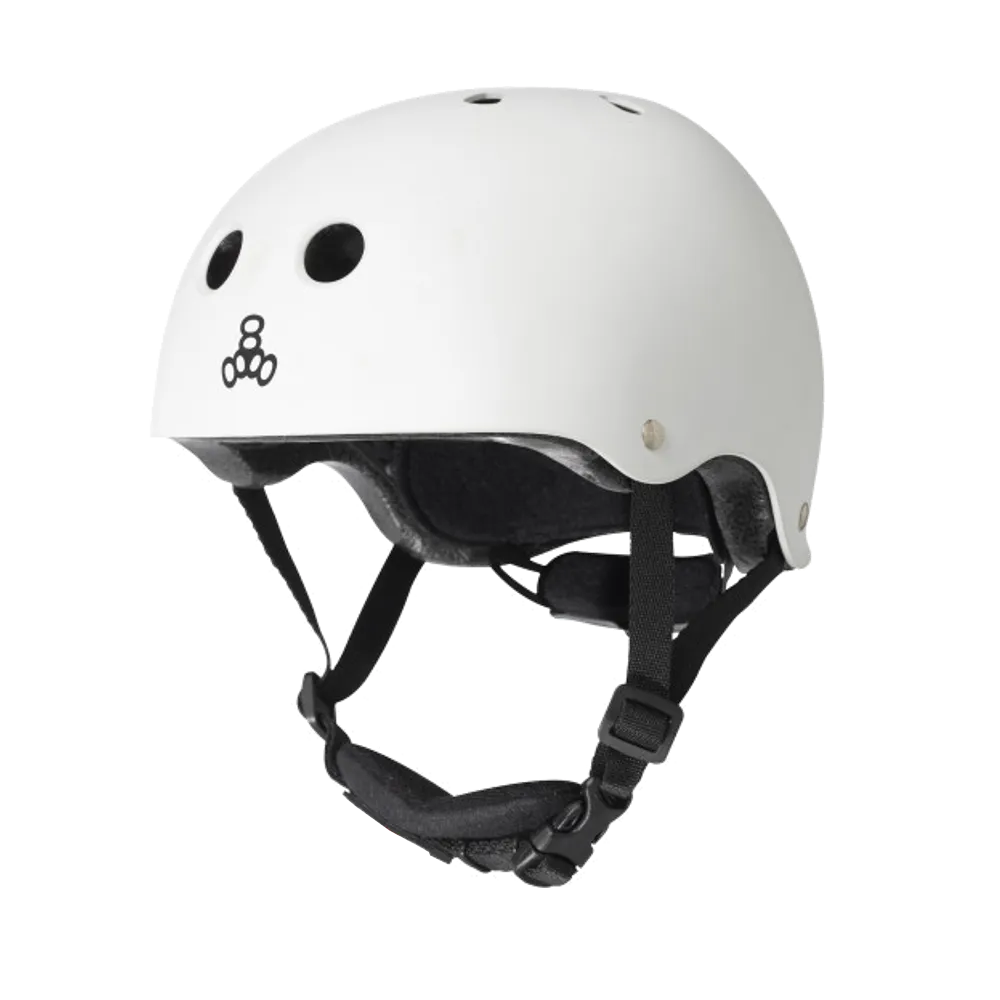 Triple 8 Lil 8 Dual Certified Helmet - White Gloss