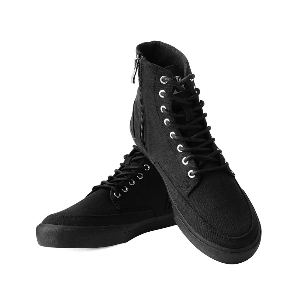 TUK Black Canvas 8-Eye Sneaker Boot