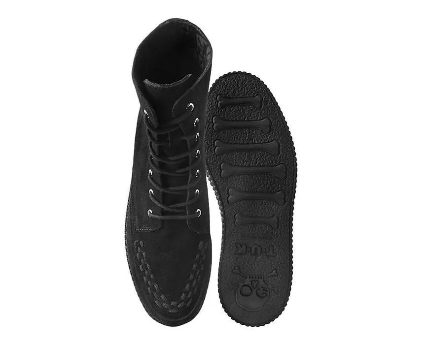 TUK Black Suede Creeper Boot