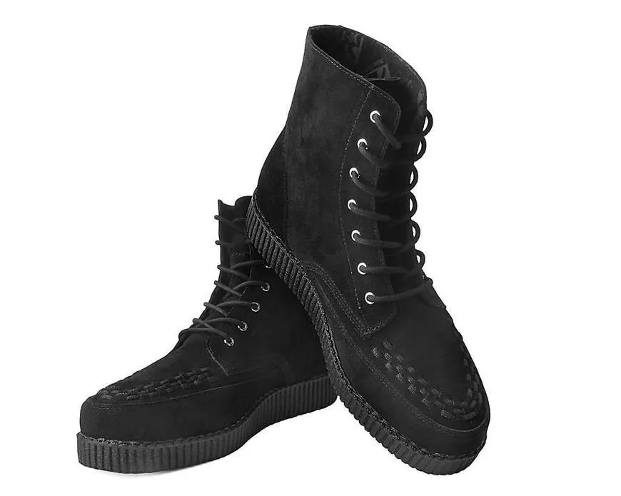 TUK Black Suede Creeper Boot