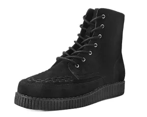 TUK Black Suede Creeper Boot