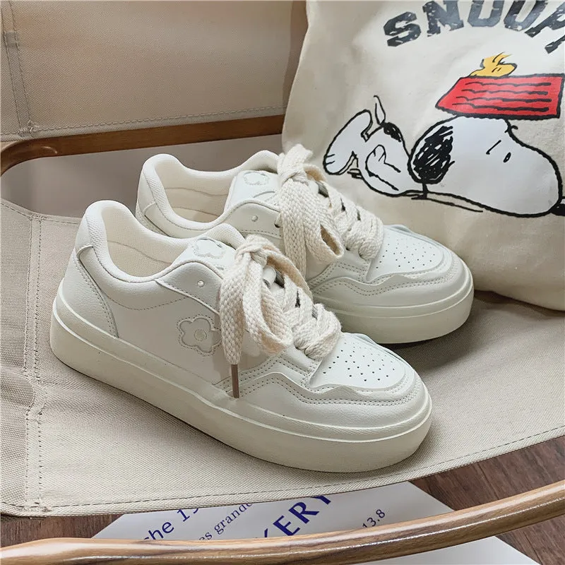 Two Tone Korean Flat Breathable Canvas Shoes