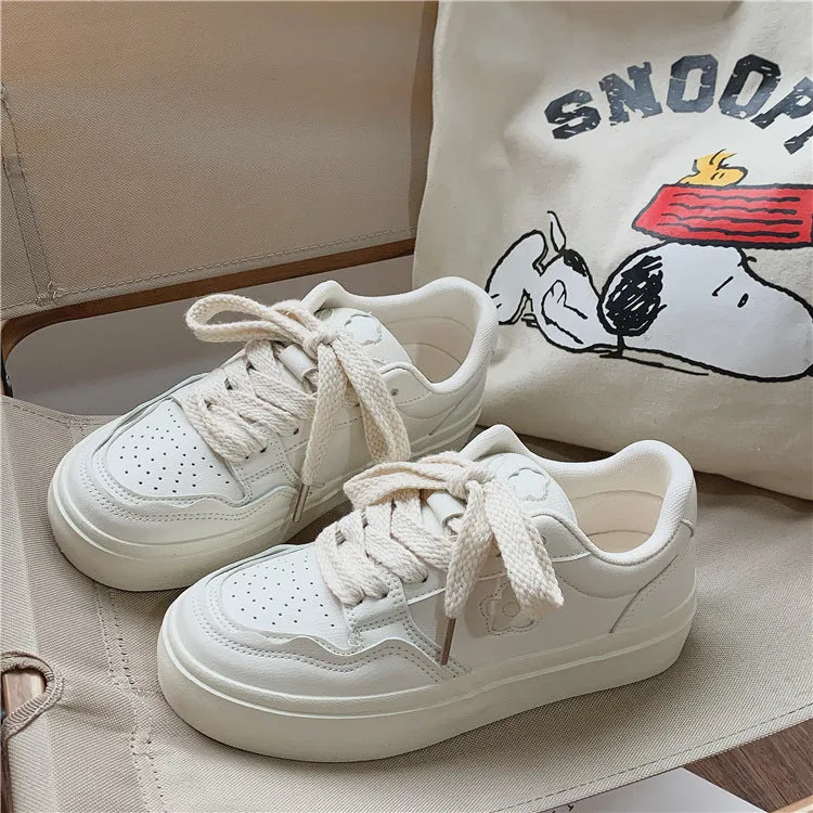 Two Tone Korean Flat Breathable Canvas Shoes