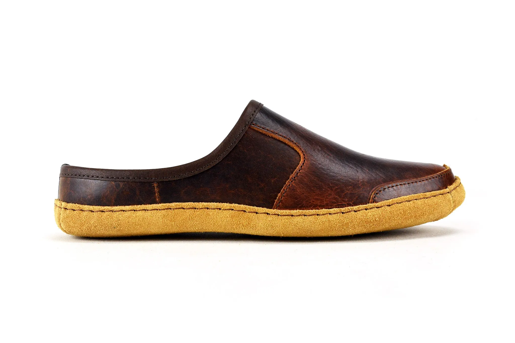 Vermont House Shoes®: Mule - Tobacco Bison