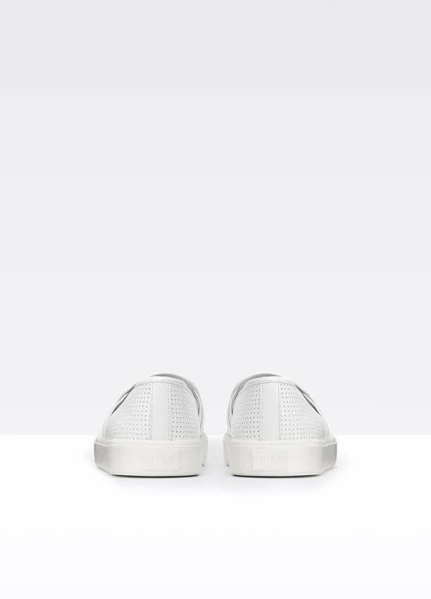 Vince - Blair Perforated Leather Sneaker in White