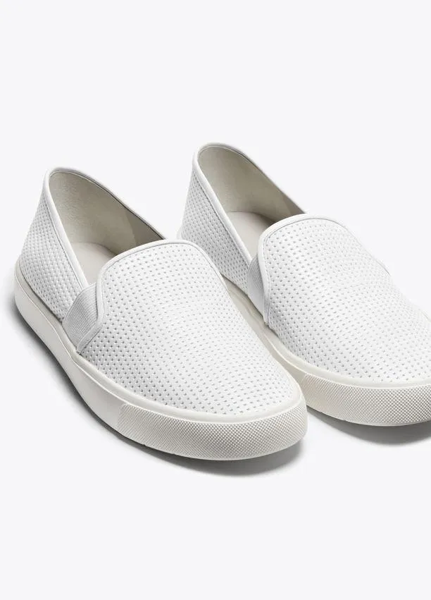 Vince - Blair Perforated Leather Sneaker in White