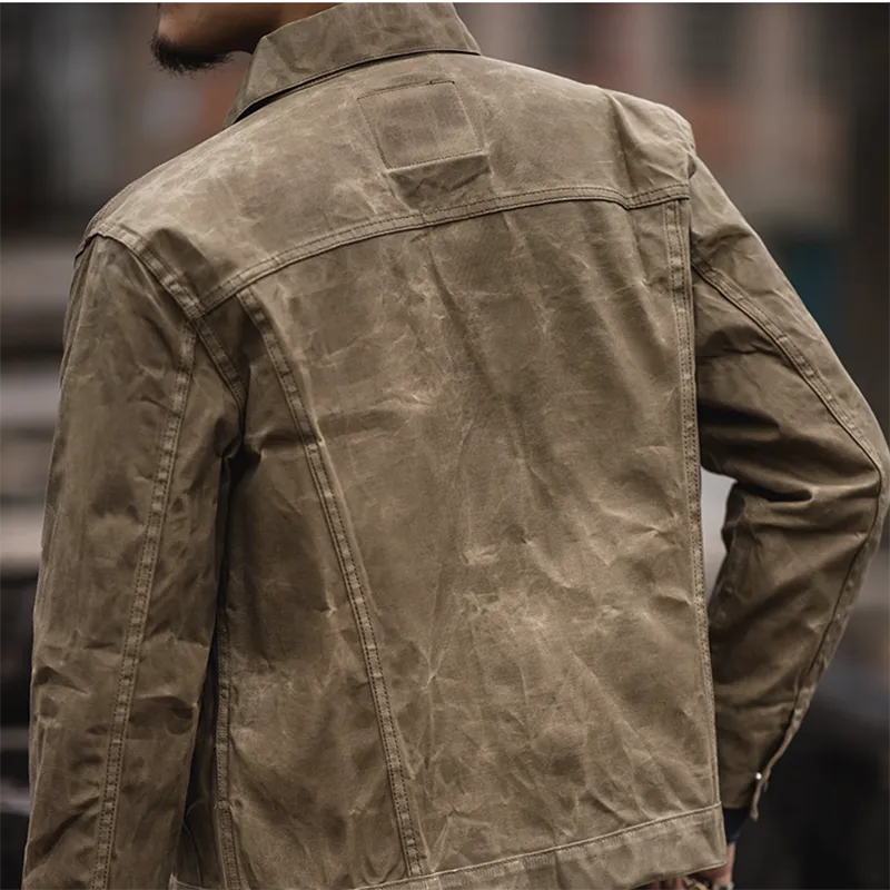 Vintage Oil-waxed Cotton Sail Jacket