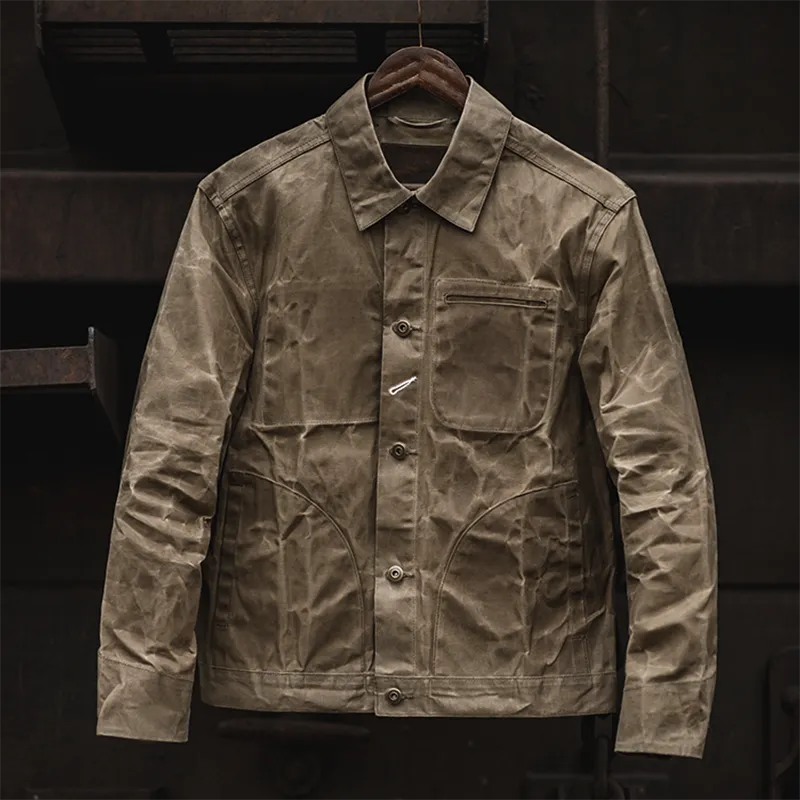 Vintage Oil-waxed Cotton Sail Jacket