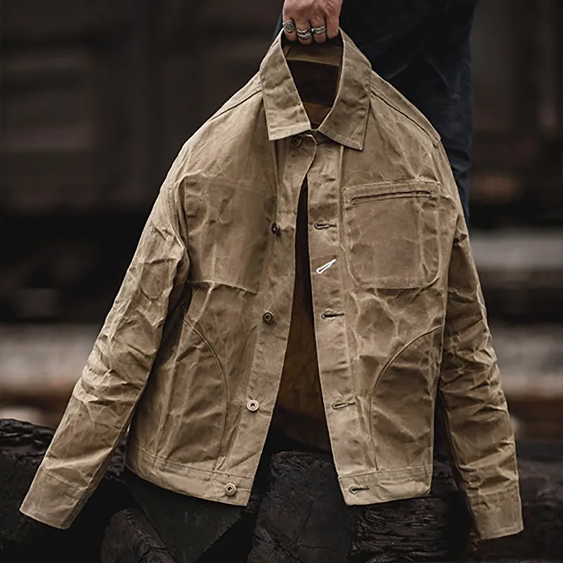 Vintage Oil-waxed Cotton Sail Jacket