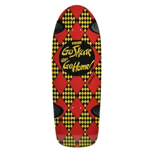 Vision 10.25" x 30" Go Skate or Go Home (YELLOW/BLACK DIP) Skateboard Deck