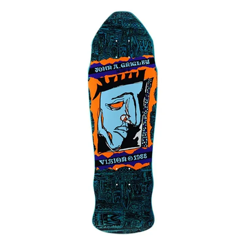 Vision 9.25"x29.5" Grigley 2 Mini Blue Stain Skateboard Deck