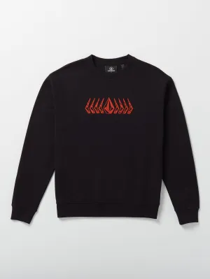 Watanite Crew Pullover Sweatshirt - Black