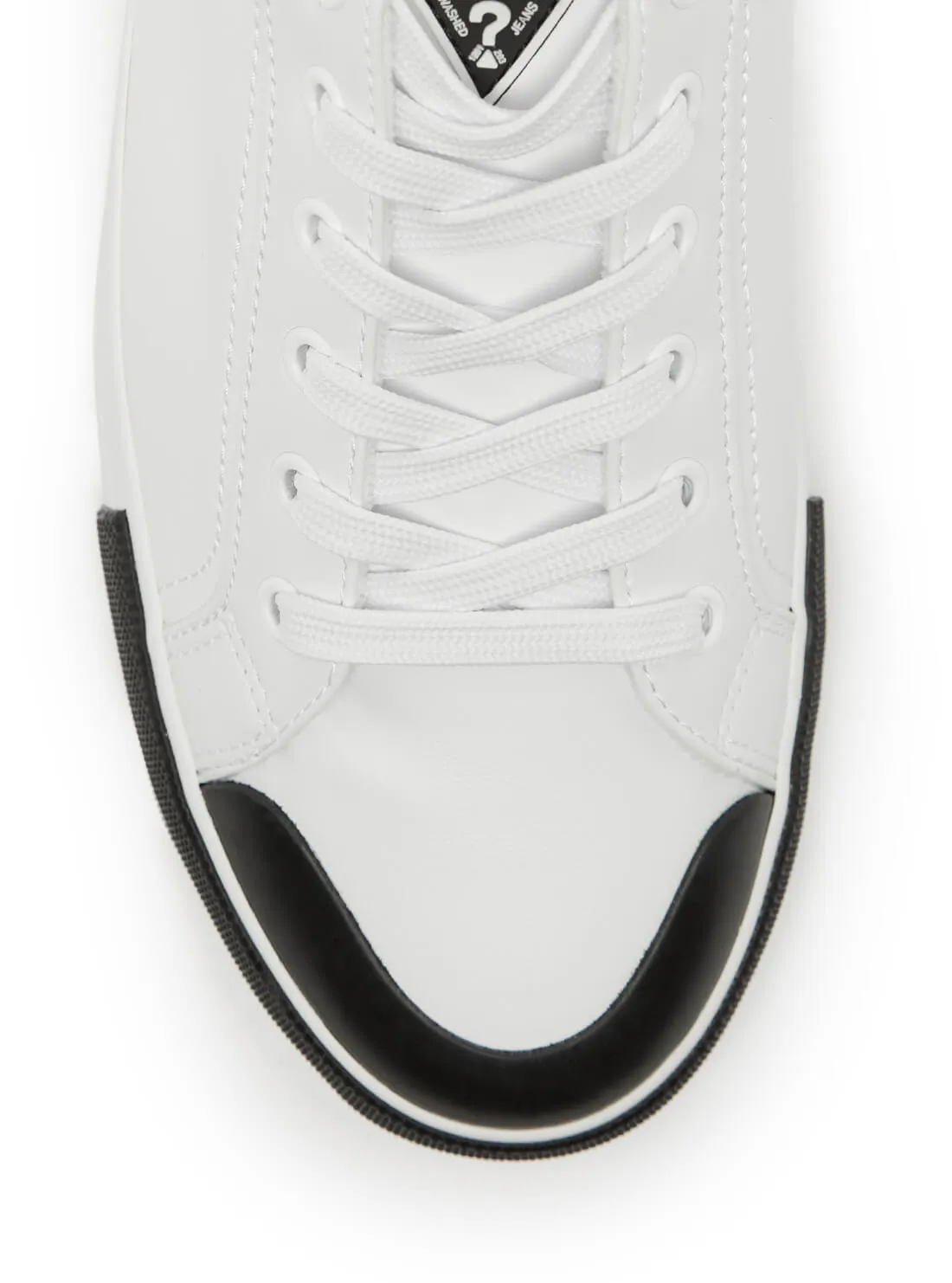 White Low-Top Paxi Sneakers