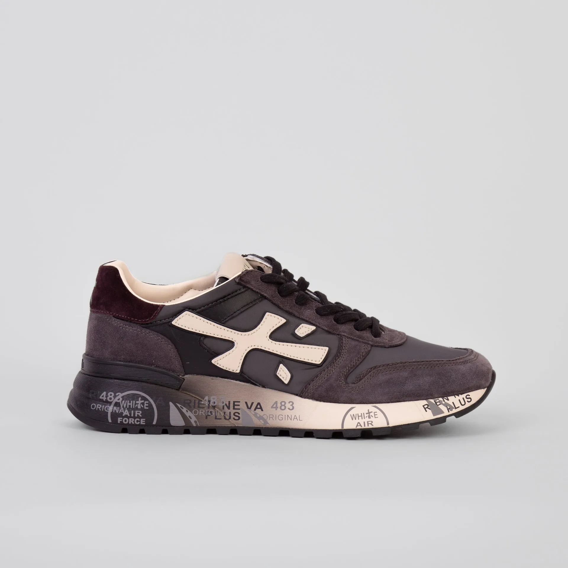 WHITE PREMIATA SNEAKERS MICK 6872 GREY