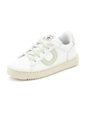 White/beige leather sneaker