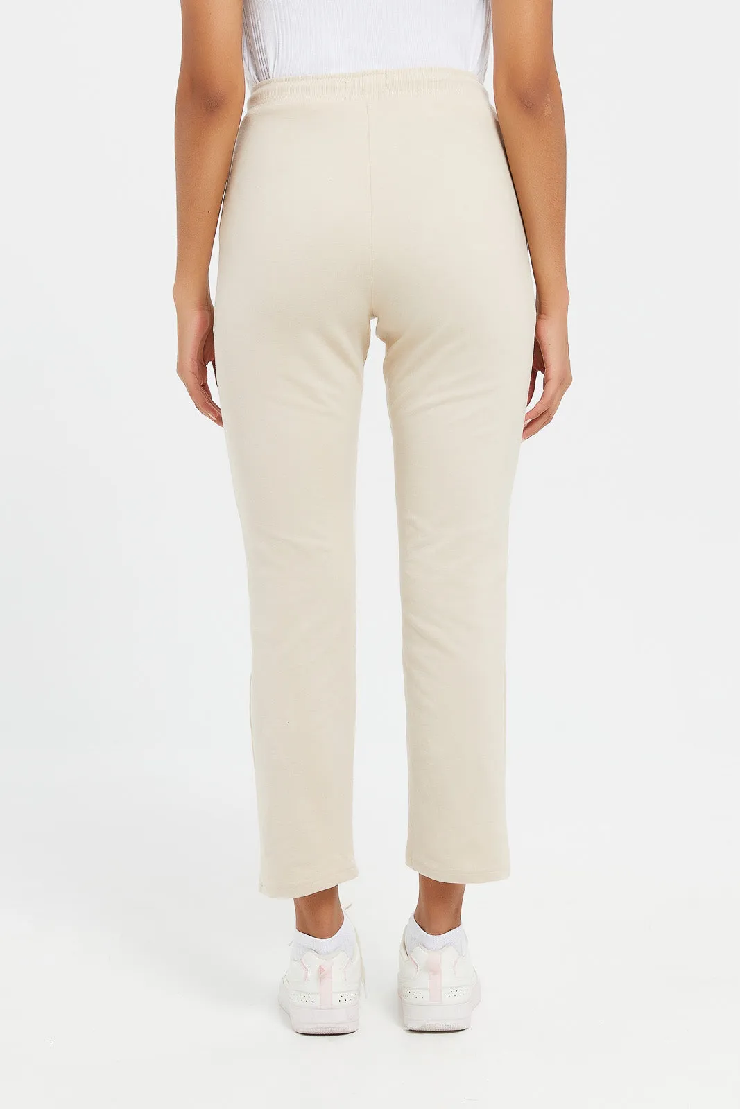 Women Beige Active Pant