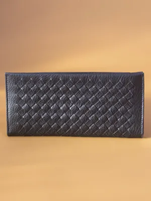 Women Black Solid Two Fold Wallet