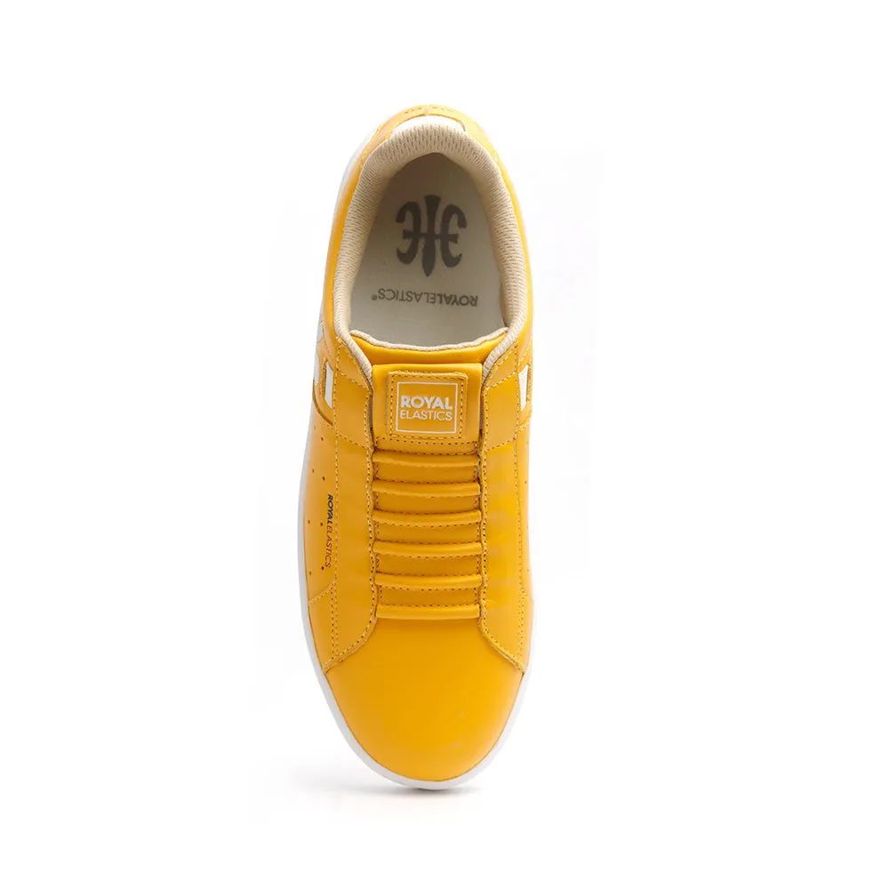 Women's Icon Genesis Spotlight Yellow White Leather Sneakers 91993-333