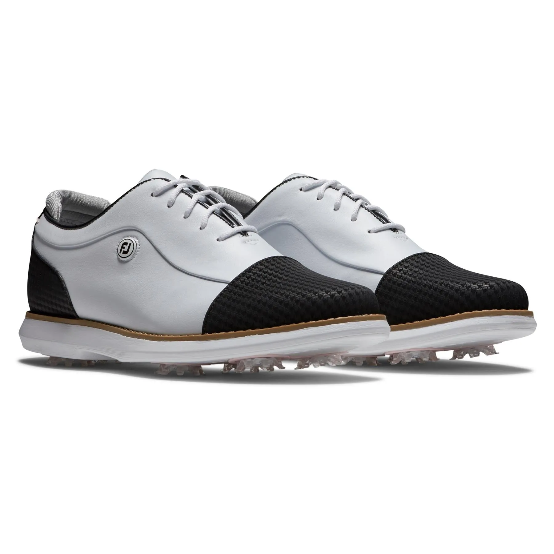 Womens Traditions Golf Shoe White/Black - AW24