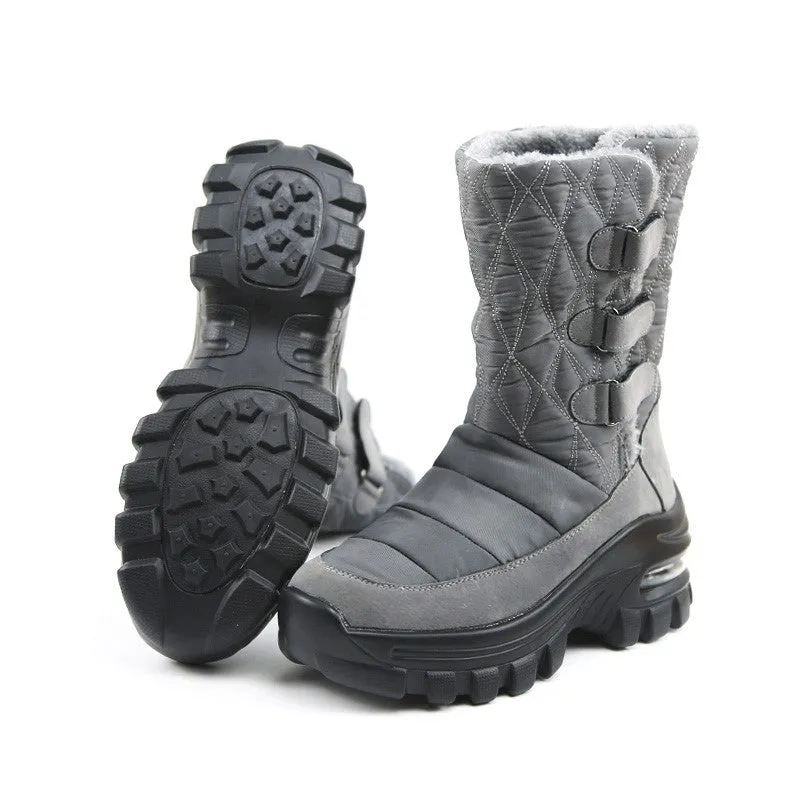 Women's winter thermal plush non-slip platform boots