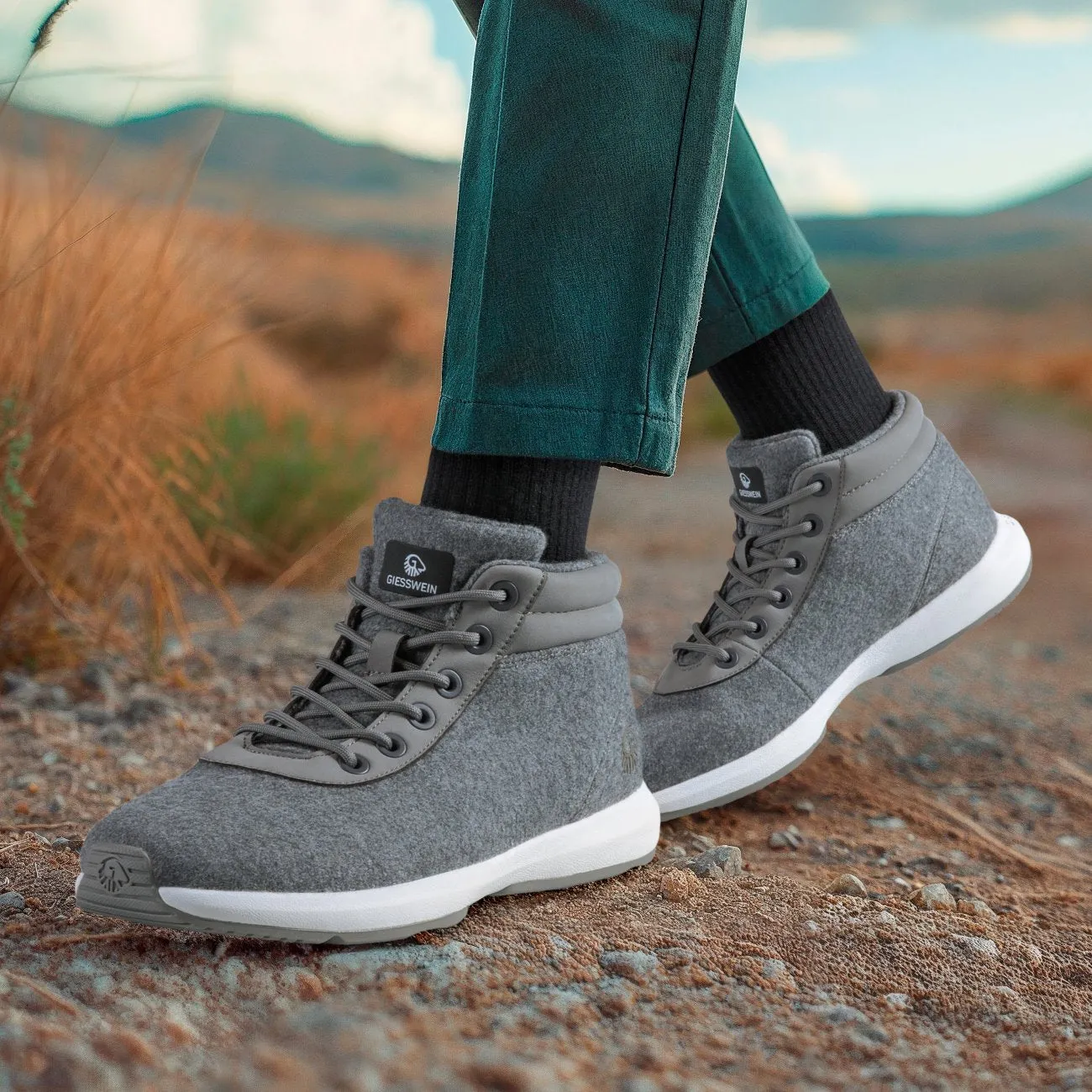 Wool Sneaker High Top Men