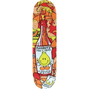 World Industries 8.25” Flameboy-Fire Sauce Skateboard Deck