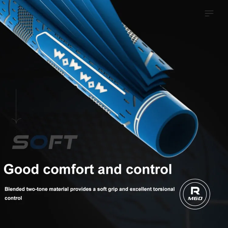 WOW WOW Golf Clubs Anti-Slip Rubber Grips Pole Protective Cover, Color: Dark Blue Half Cotton Yarn